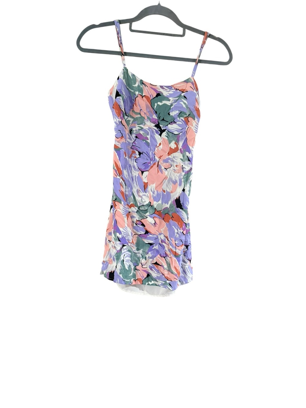 Lulu's Floral Mini Dress in Purple, Pink, Blue - Picture 2 of 9